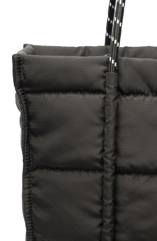 Urban Originals Palm Quilted Recycled Nylon Tote In Black
