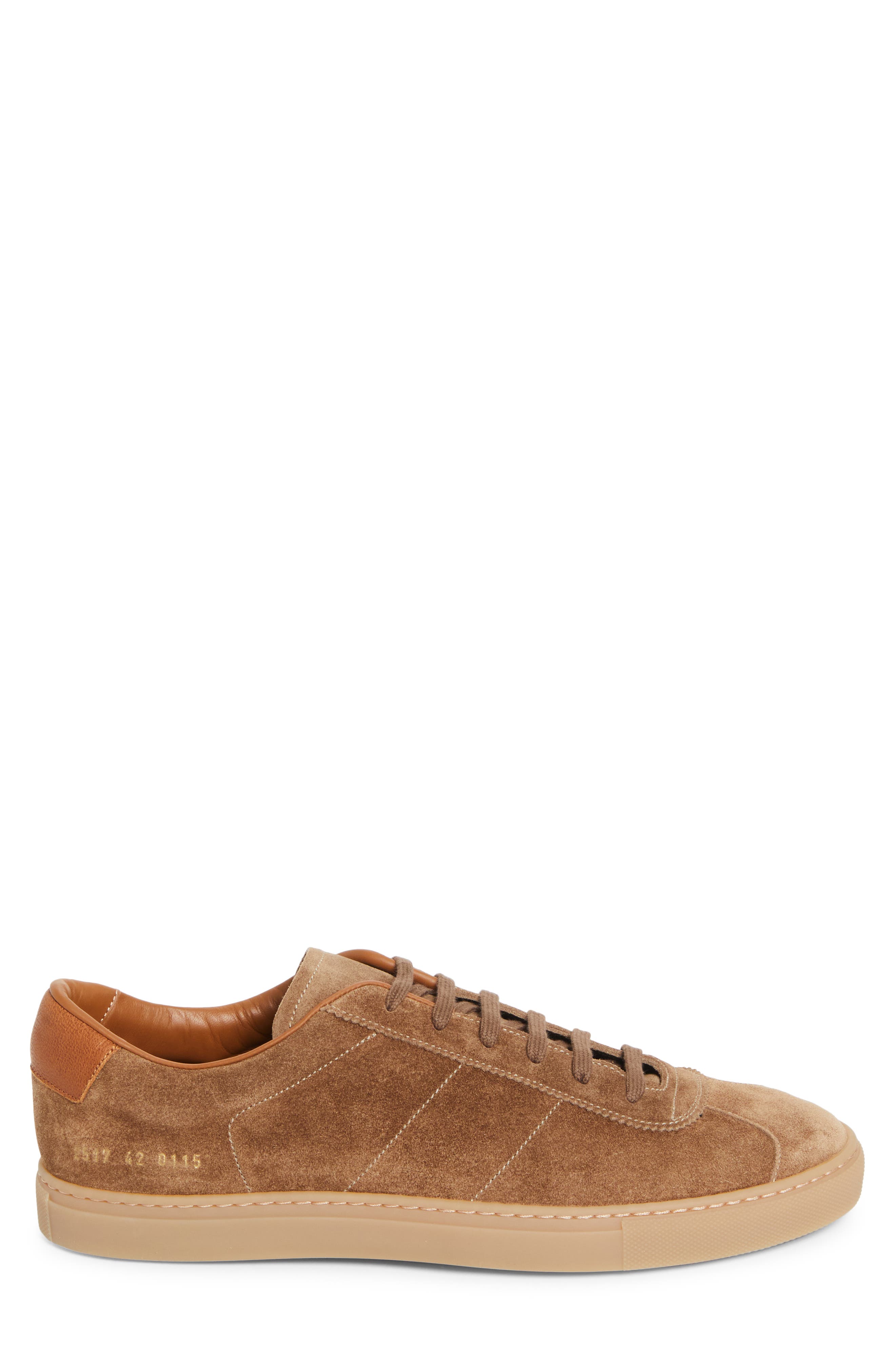 Common Projects Field Suede Trainer Sneaker, Alternate, color, Tobacco