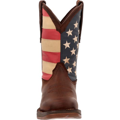 Durango Patriotic Pull On Western Flag Boot