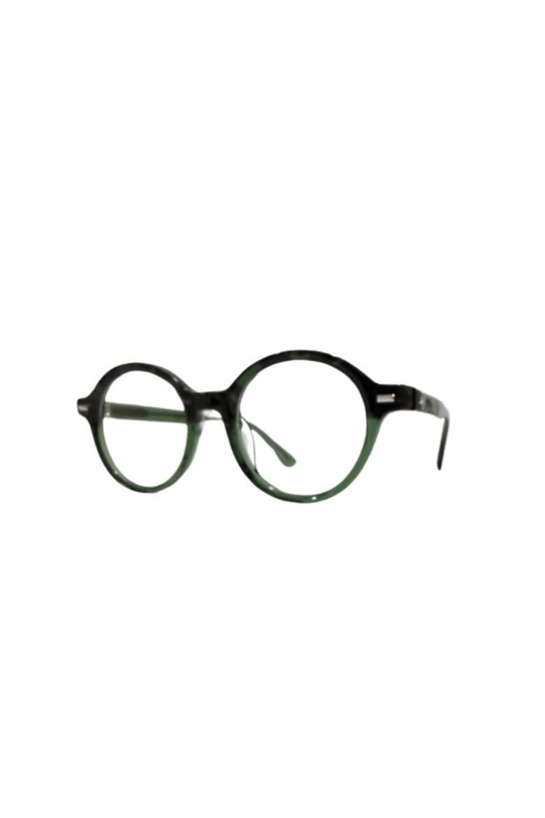 Emerald round 48mm eyeglasses, Alternate, color, Green