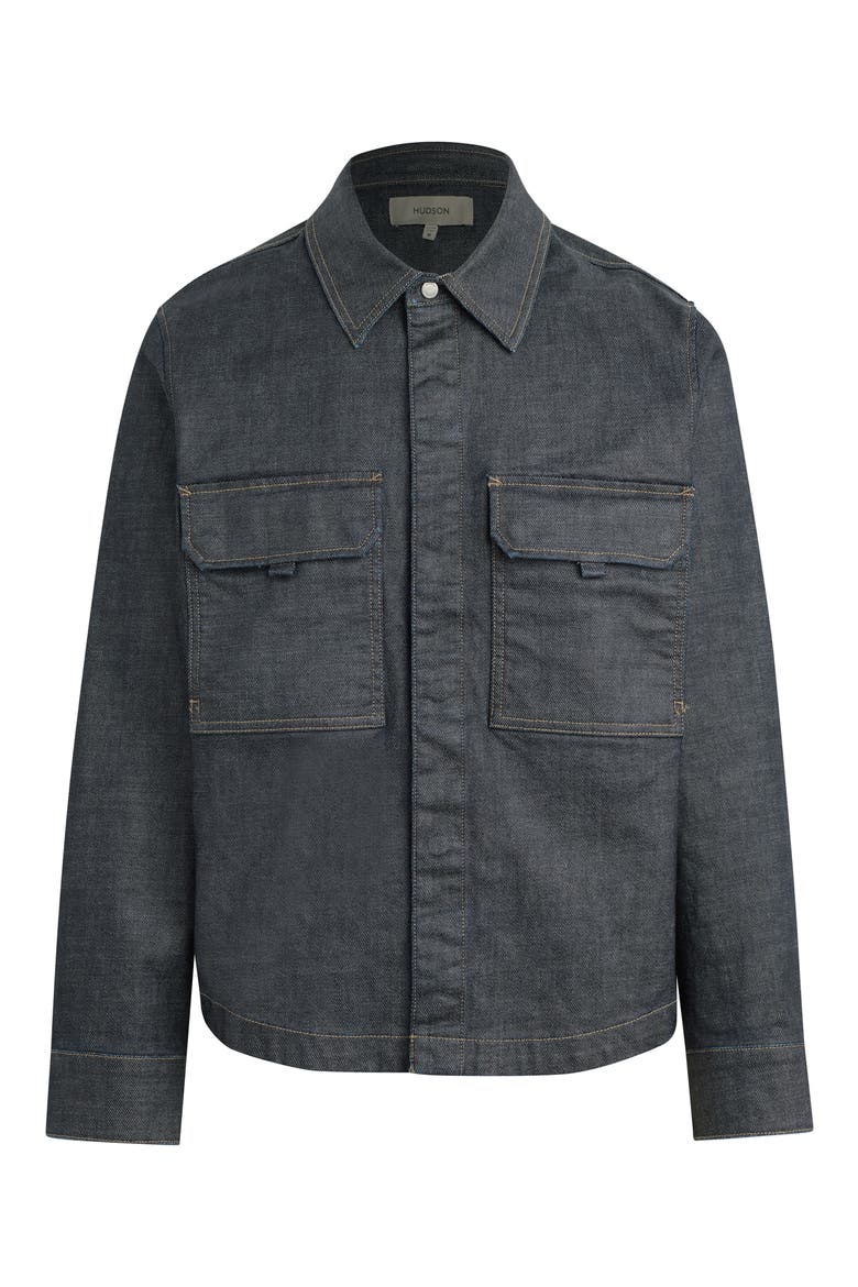 Coated Button-Up Shirt, Alternate, color, COATED GUNMETAL