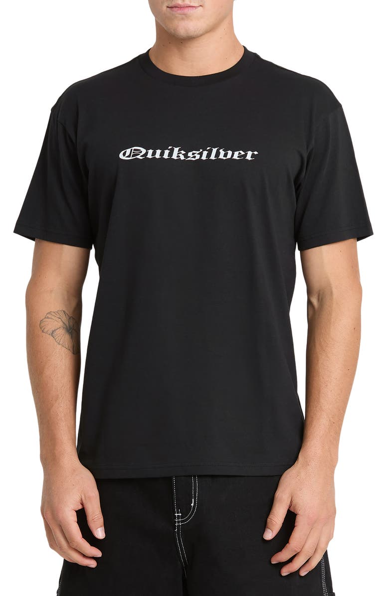 Quiksilver Chrome English MT0 Graphic T-Shirt, Main, color, Black