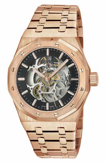GEVRIL Gotham Automatic Bracelet Watch, 41mm