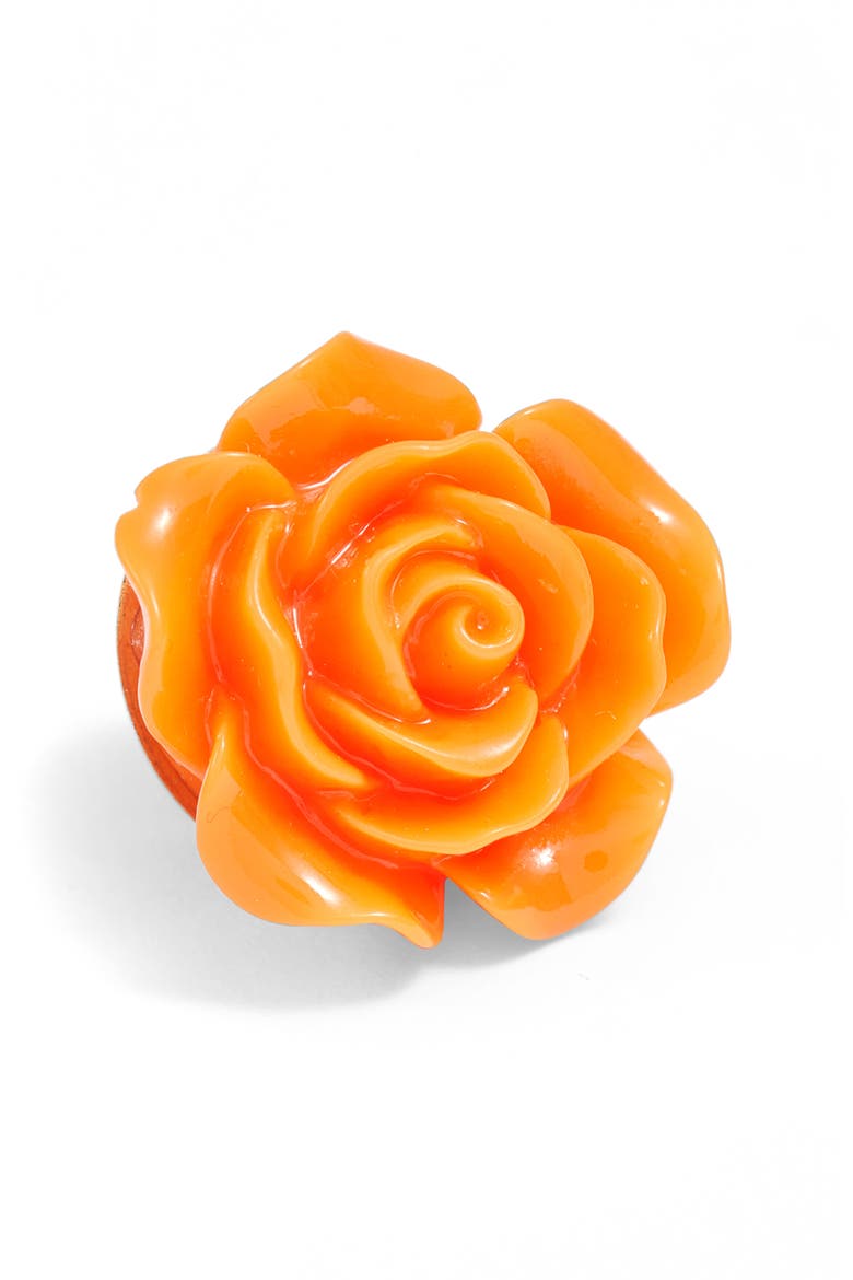 Flower Lapel Pin, Main, color, ORANGE