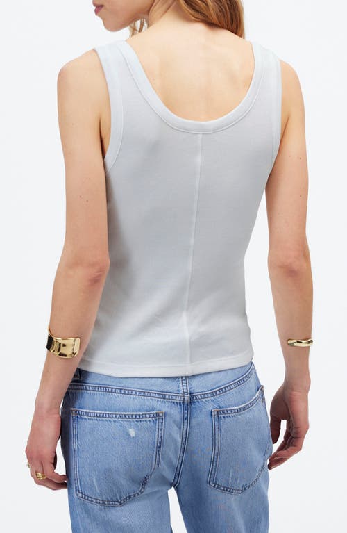 MADEWELL MADEWELL SCOOP NECK REGENERATIVE COTTON RIB TANK