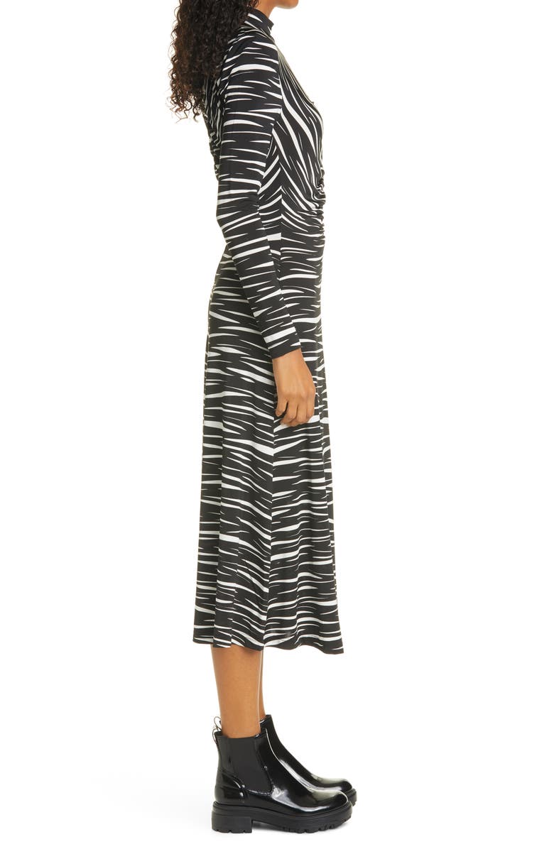 Stine Goya Asher Ruched Jersey Midi Dress, Alternate, color,