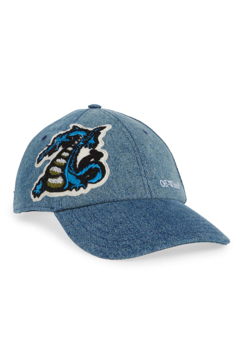 Denim Baseball Cap, Main, color, VINTAGE BLUE