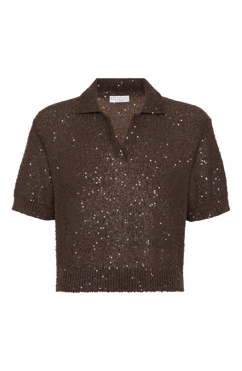 Brunello Cucinelli Dazzling Texture polo, Main, color, 