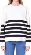English Factory Stripe Crewneck Sweater