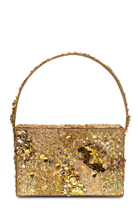 Sequin Box Clutch