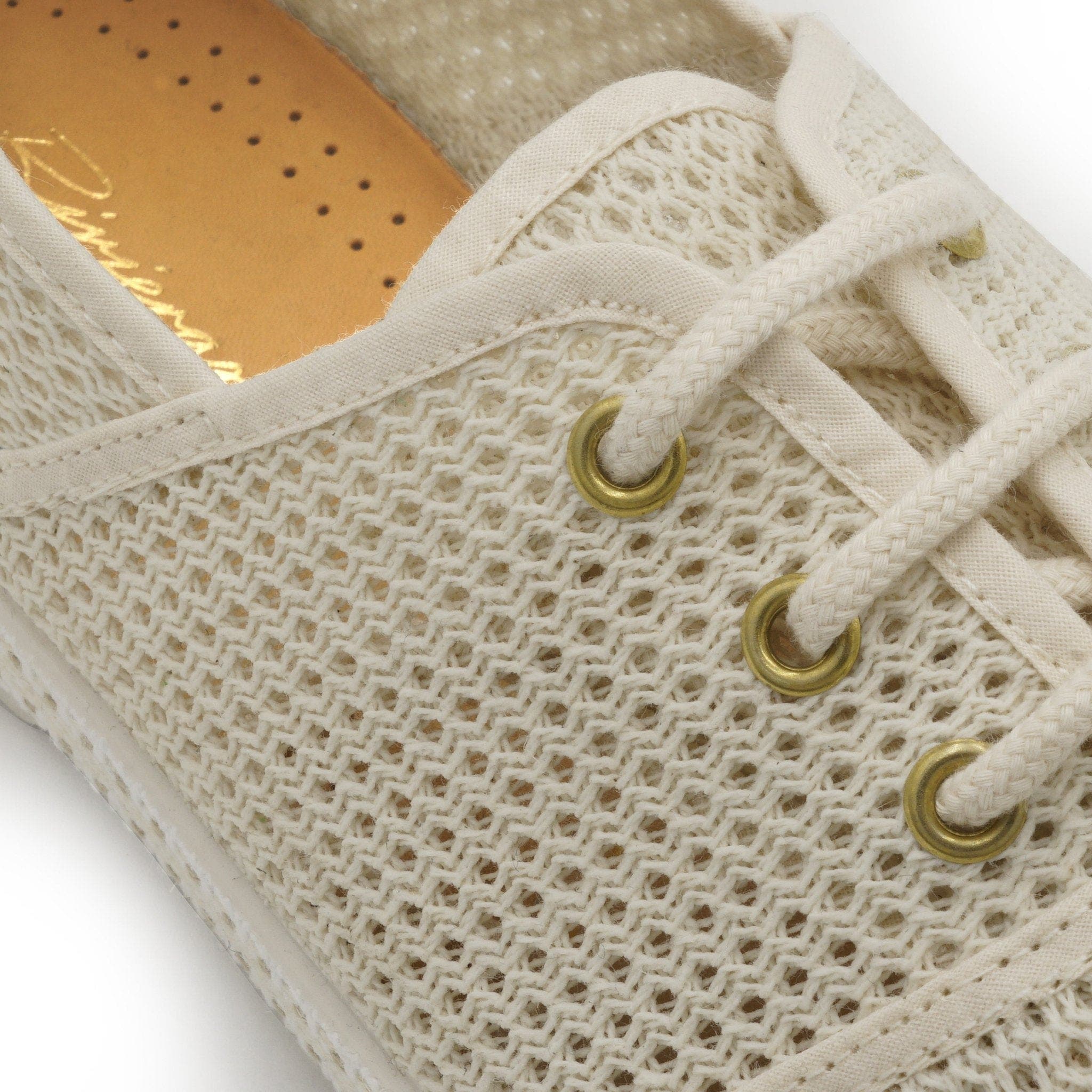 Classic Mesh Slip-On Loafer with Laces, Alternate, color, Cream