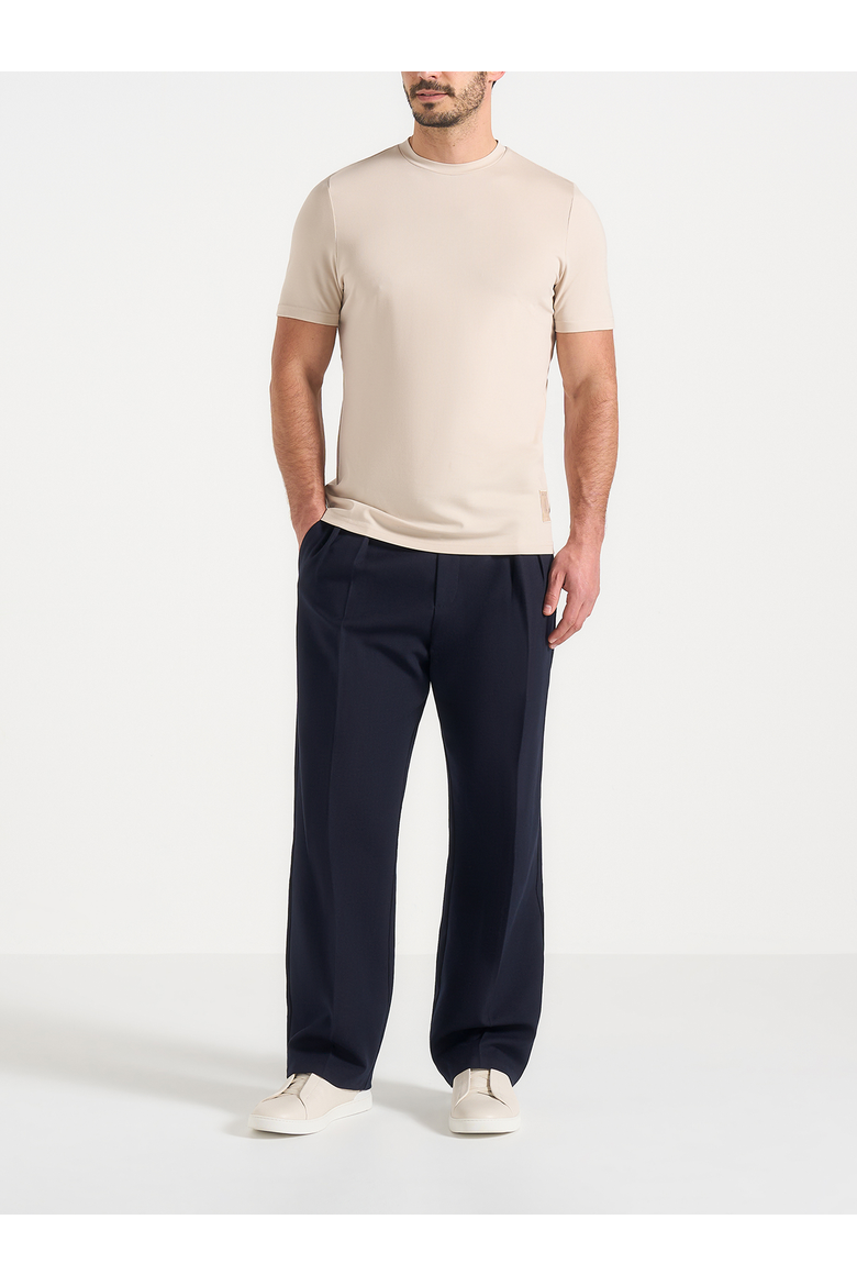 Fitted Luxe T Shirt, Main, color, Cream