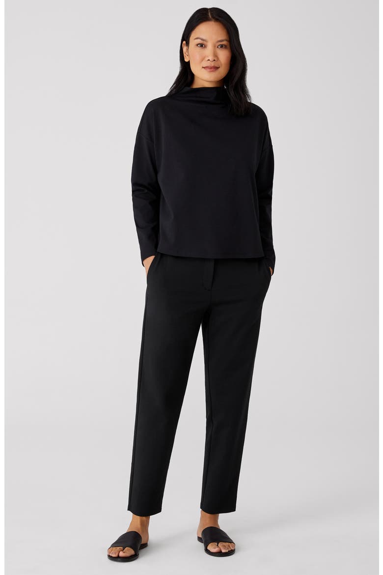 Slouchy Ankle Pants, Alternate, color, BLACK