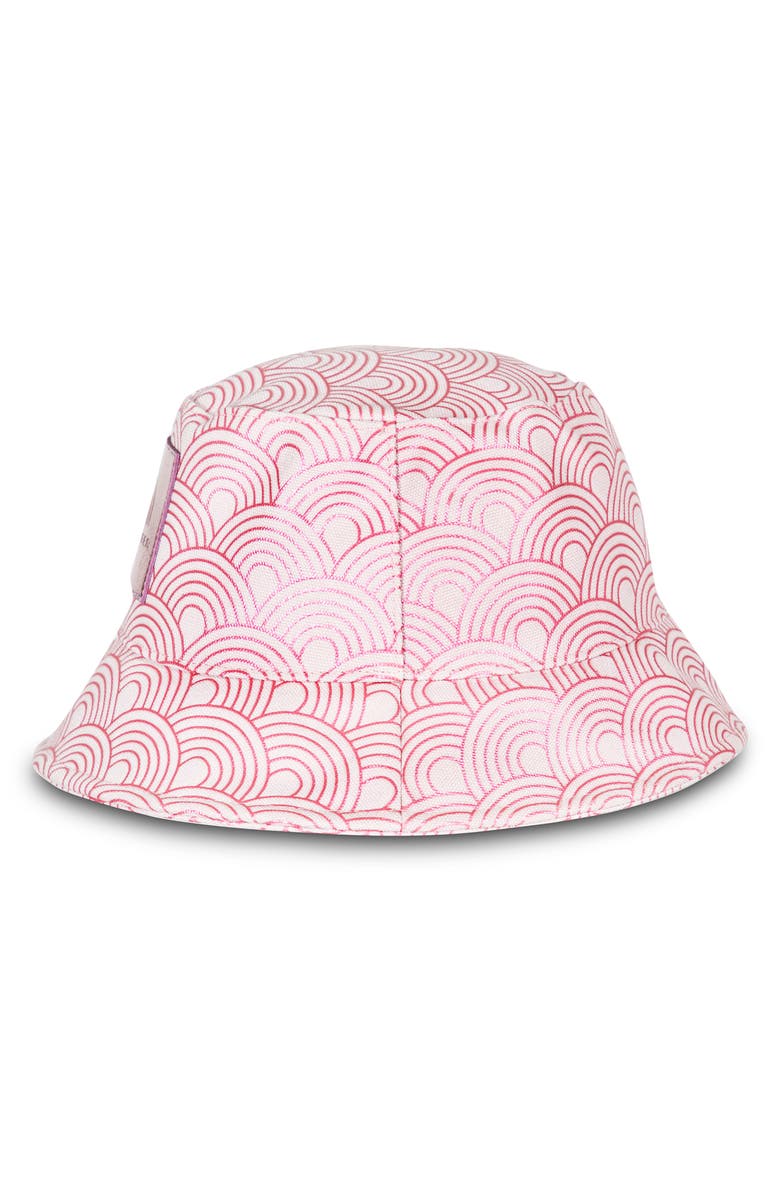 Kurt Geiger London Rainbow Print Bucket Hat, Alternate, color, Pale Pink