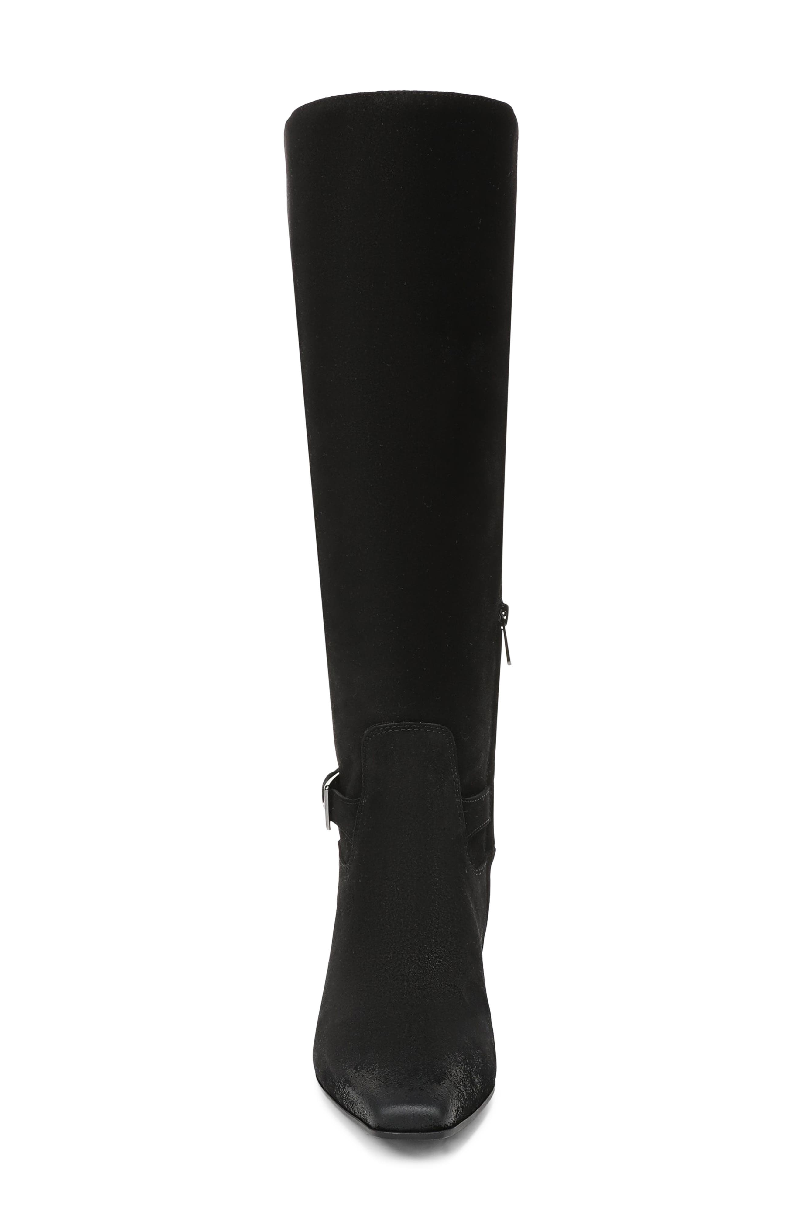 Haisley Knee High Boot, Alternate, color, BLACK SUEDE