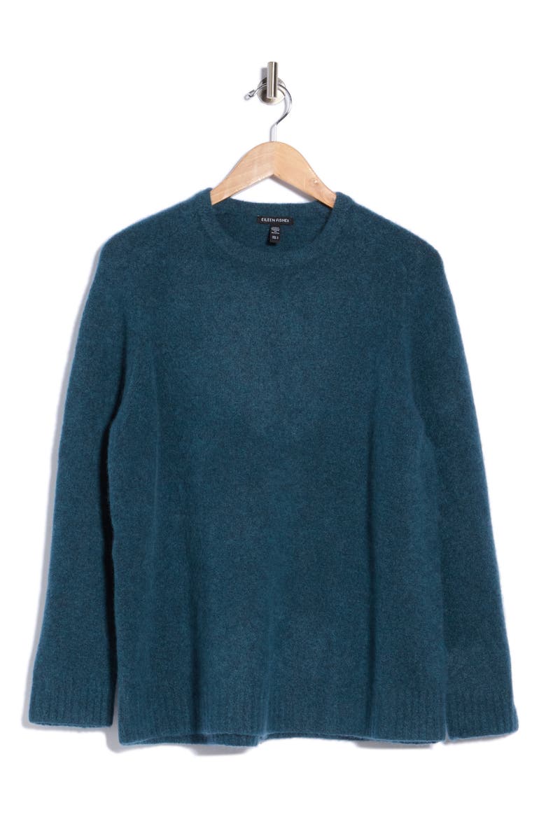 Boucle Cashmere & Silk Tunic Sweater, Main, color, ALPINE