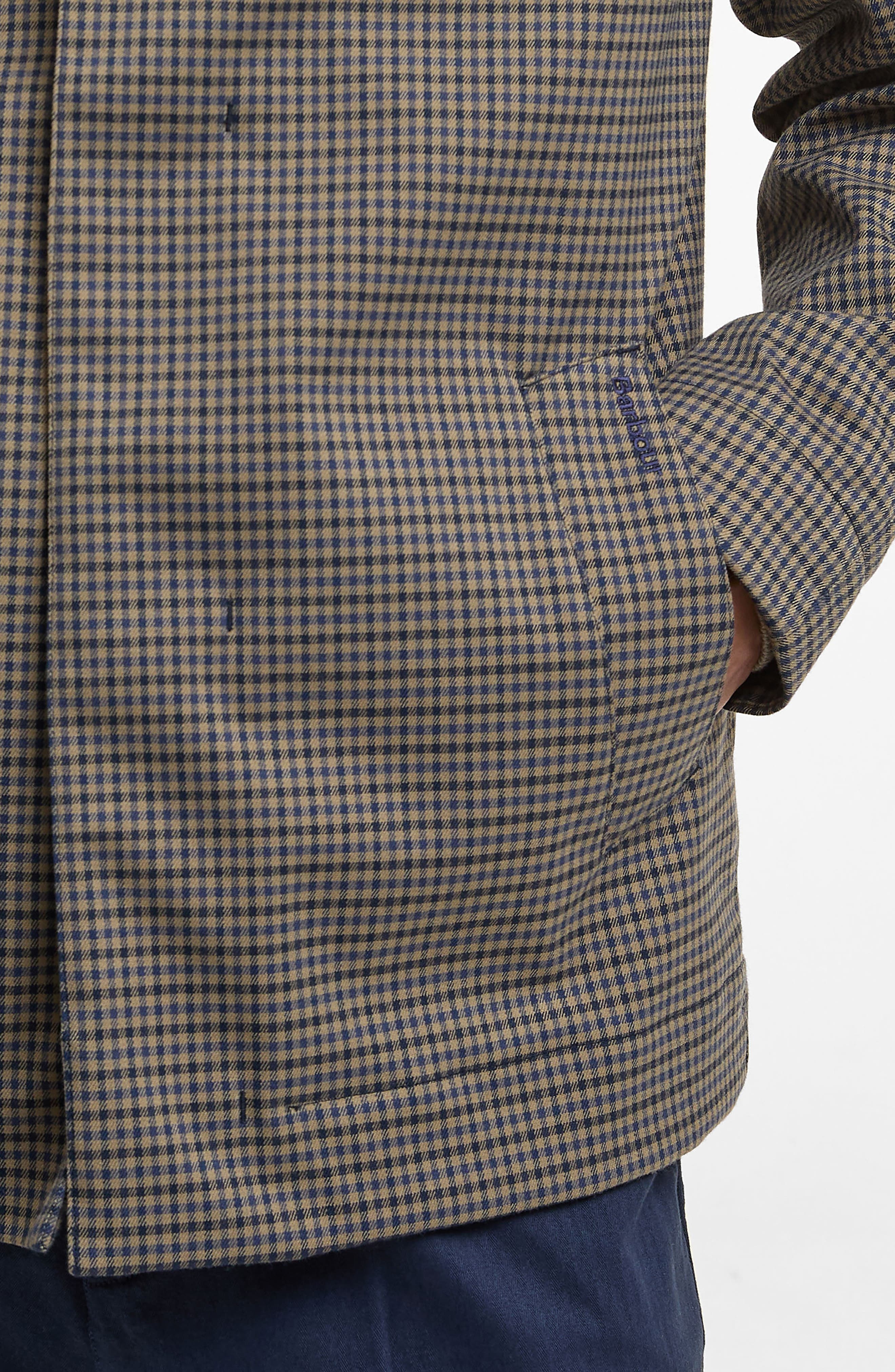 Loden Waterproof Short Check Twill Jacket (Men) | Nordstrom