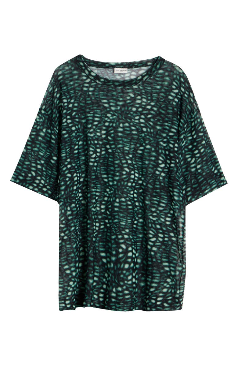 Dries Van Noten Hoge Print Mesh T-Shirt, Alternate, color, 