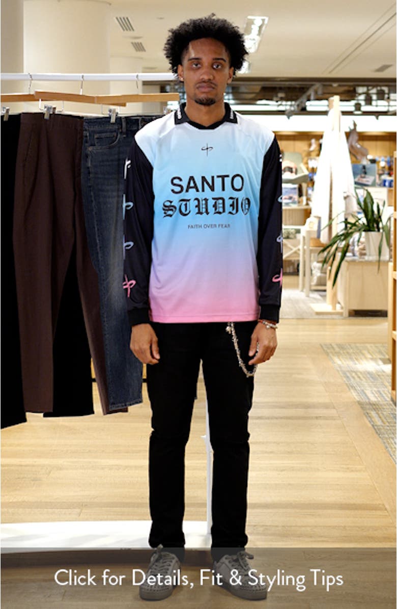 Faith Over Fear Graphic Jersey Polo, sales video thumbnail