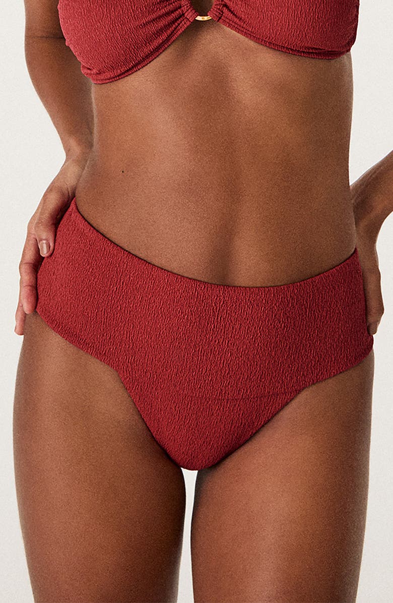 ViX Paula Hermanny Callie Bikini Bottoms, Main, color, Red