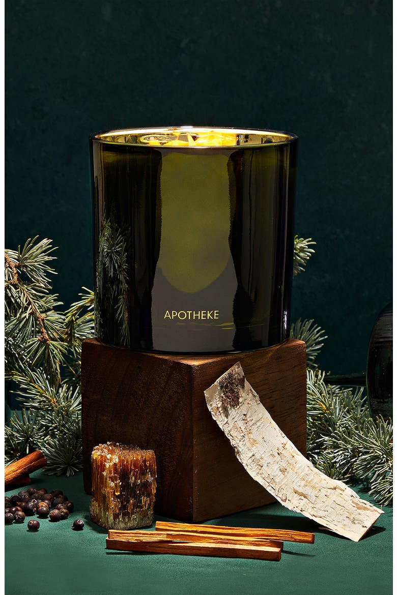 Juniper Birch Three-Wick Scented Candle (Limited Edition), Alternate, color, MEDIUM GREEN