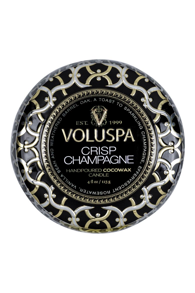 Crisp Champagne Mini Tin Candle, Alternate, color, CRISP CHAMPAGNE