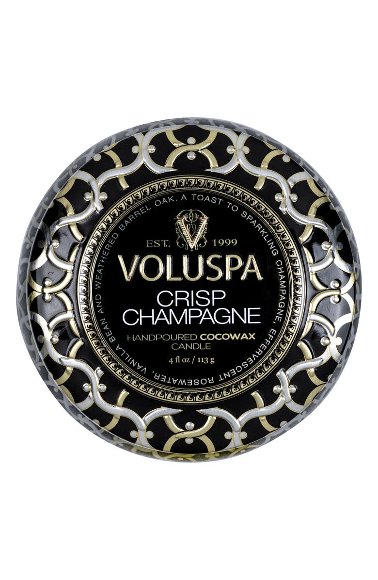 Voluspa Crisp Champagne Mini Tin Candle, Alternate, color, Crisp Champagne