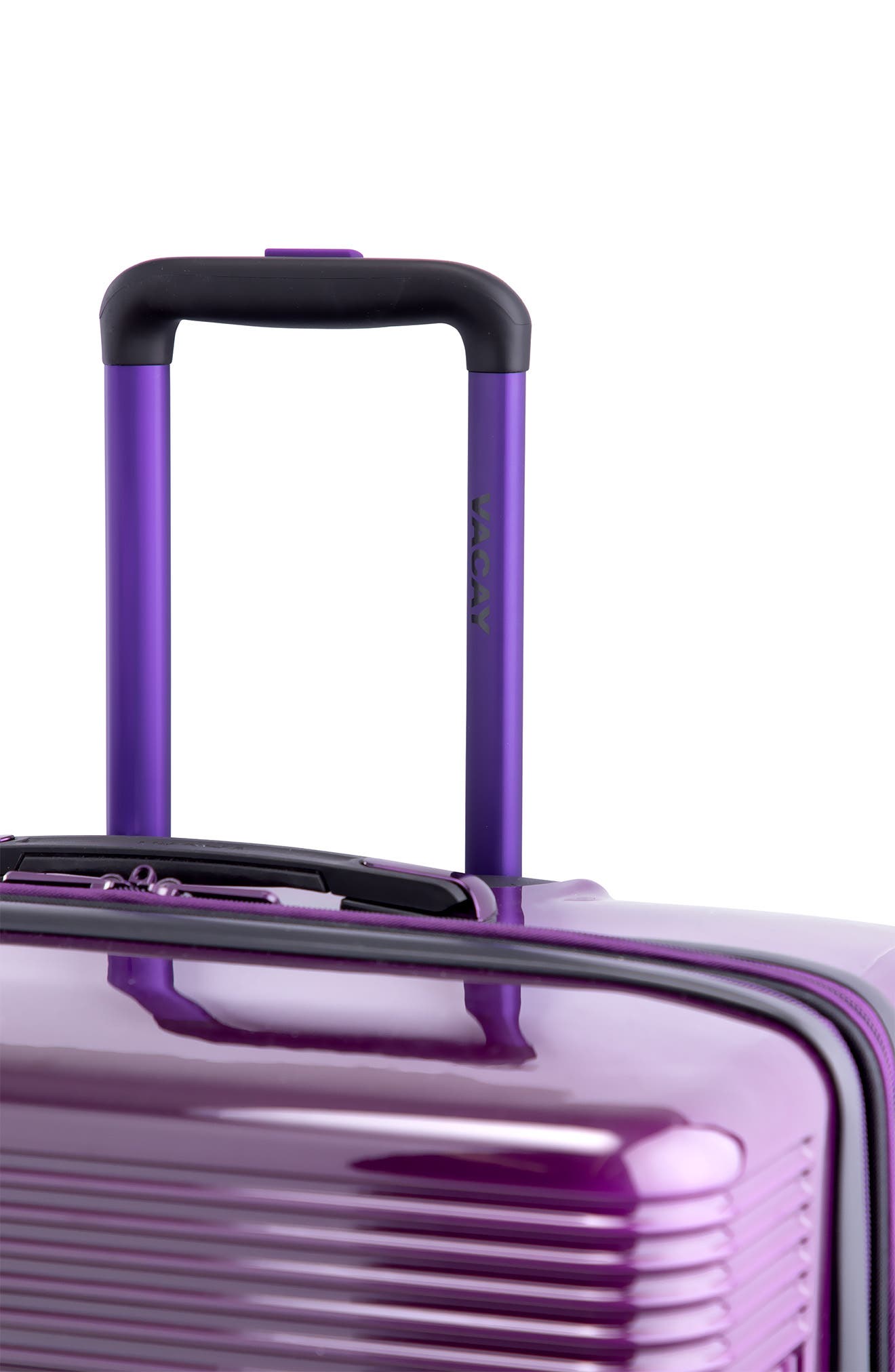 Vacay Spotlight 28" Ombre Purple Spinner Suitcase, Alternate, color, 