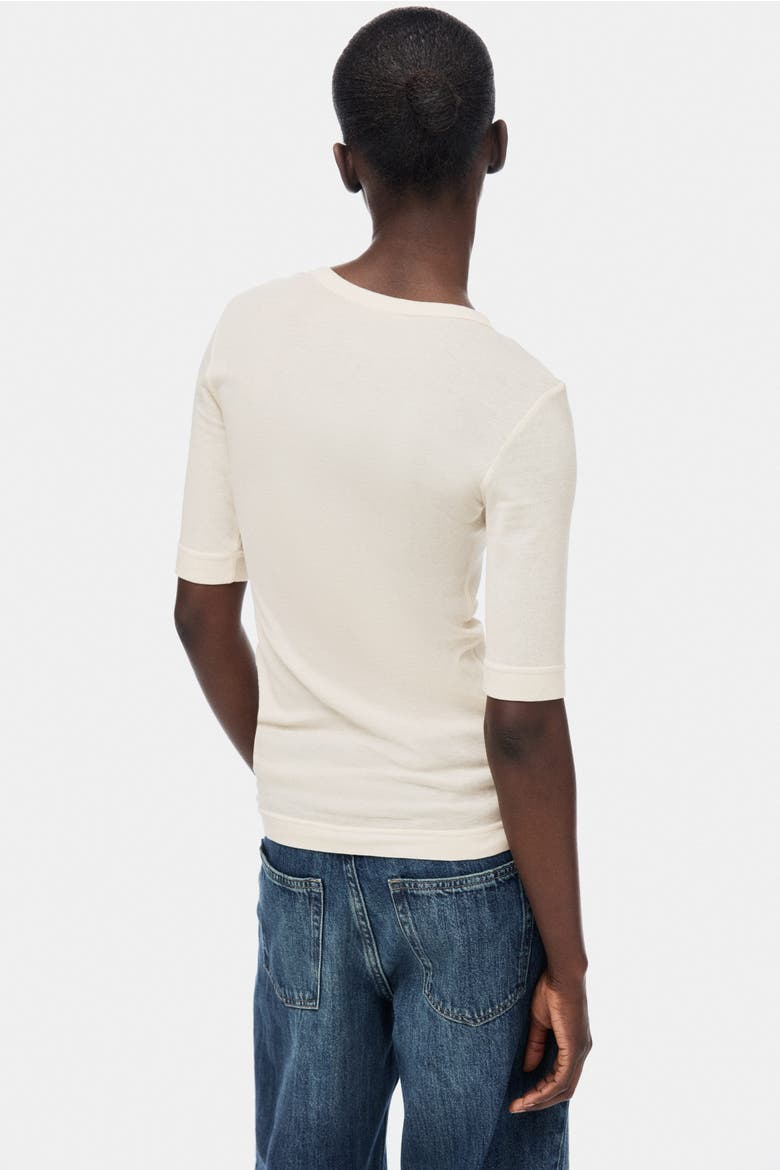 Pima Cotton Top, Alternate, color, Light beige