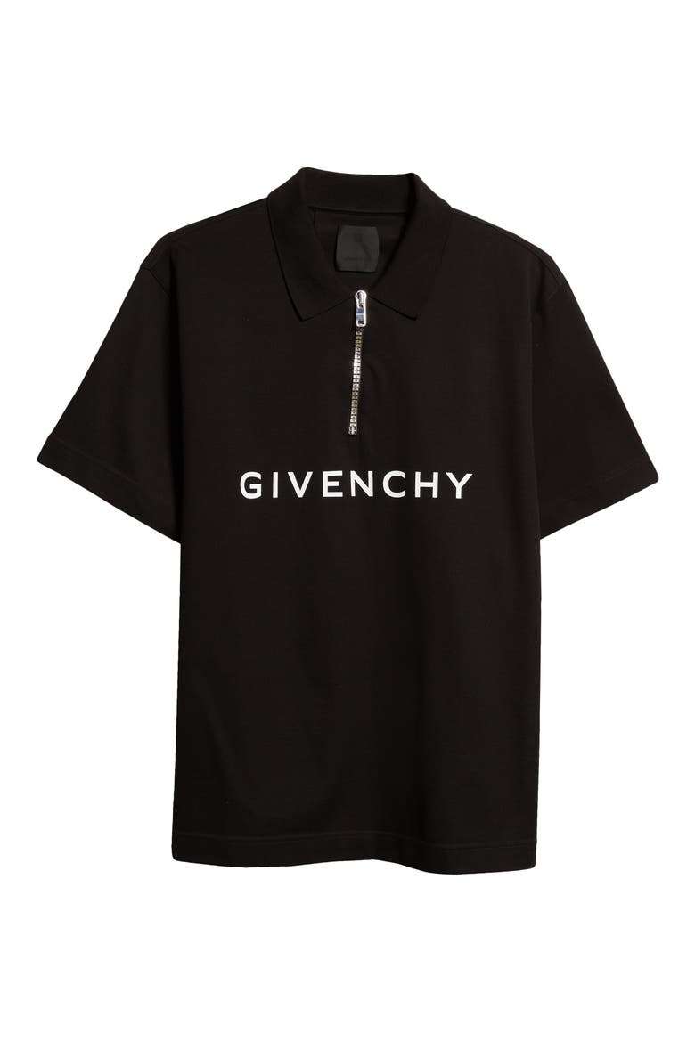Logo Half Zip Cotton Polo (Men) | Nordstrom