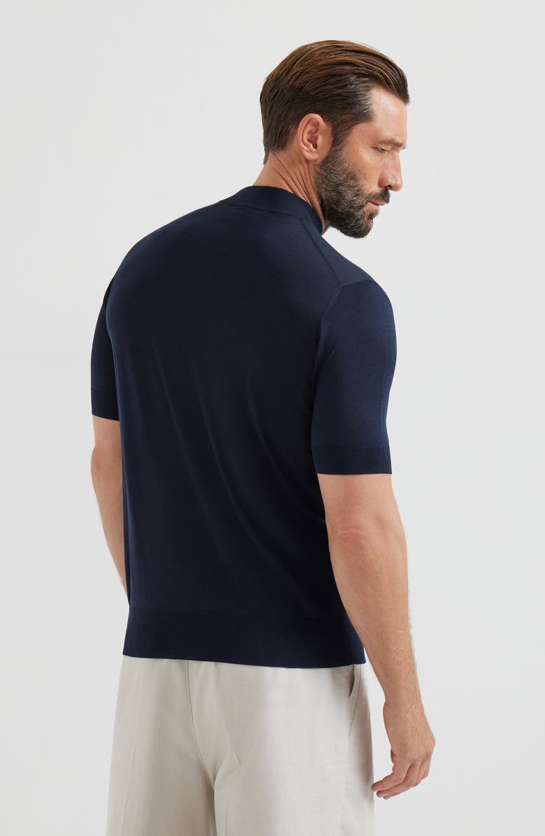 Brunello Cucinelli Knit T-shirt, Alternate, color, Navy Blue