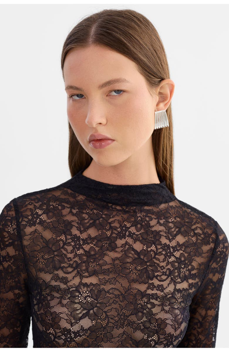 LAMARQUE Krysta | Lace Maxi Dress, Alternate, color, Black