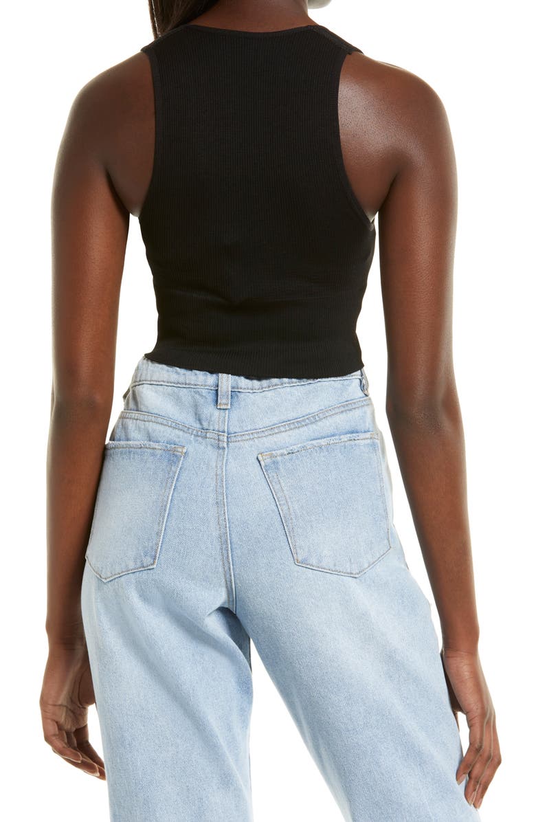BDG Urban Outfitters Josie Ribbed Sleeveless Crop Top, Alternate, color, 