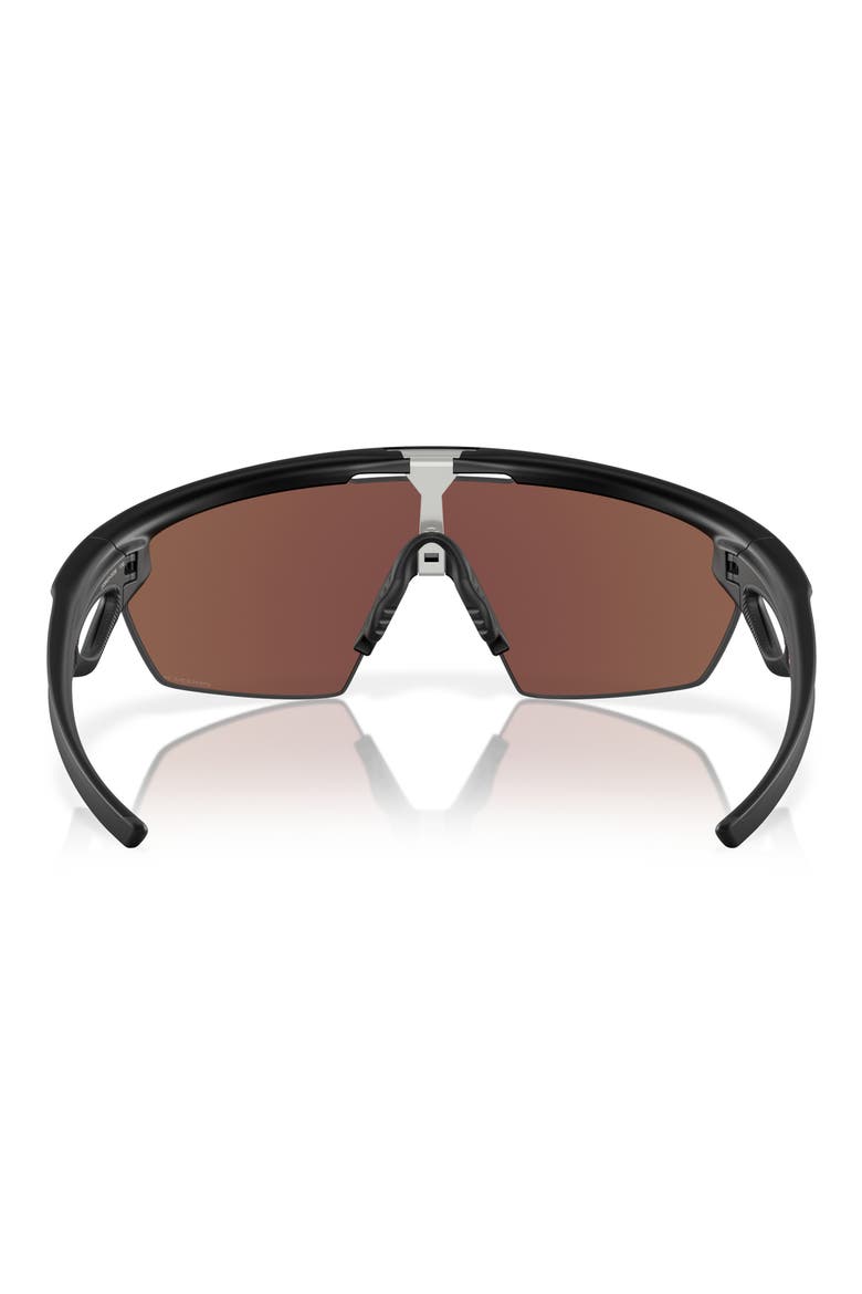 Gender Inclusive Sphaera 36mm Polarized Rectangle Sunglasses, Alternate, color, MATTE BLACK / PRIZM