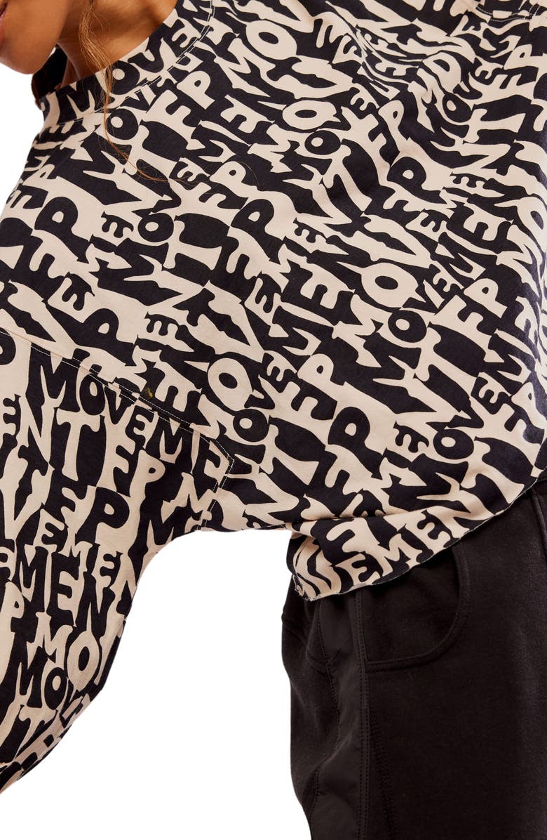 Free People FP Movement Inspire Logo Print Top, Alternate, color,