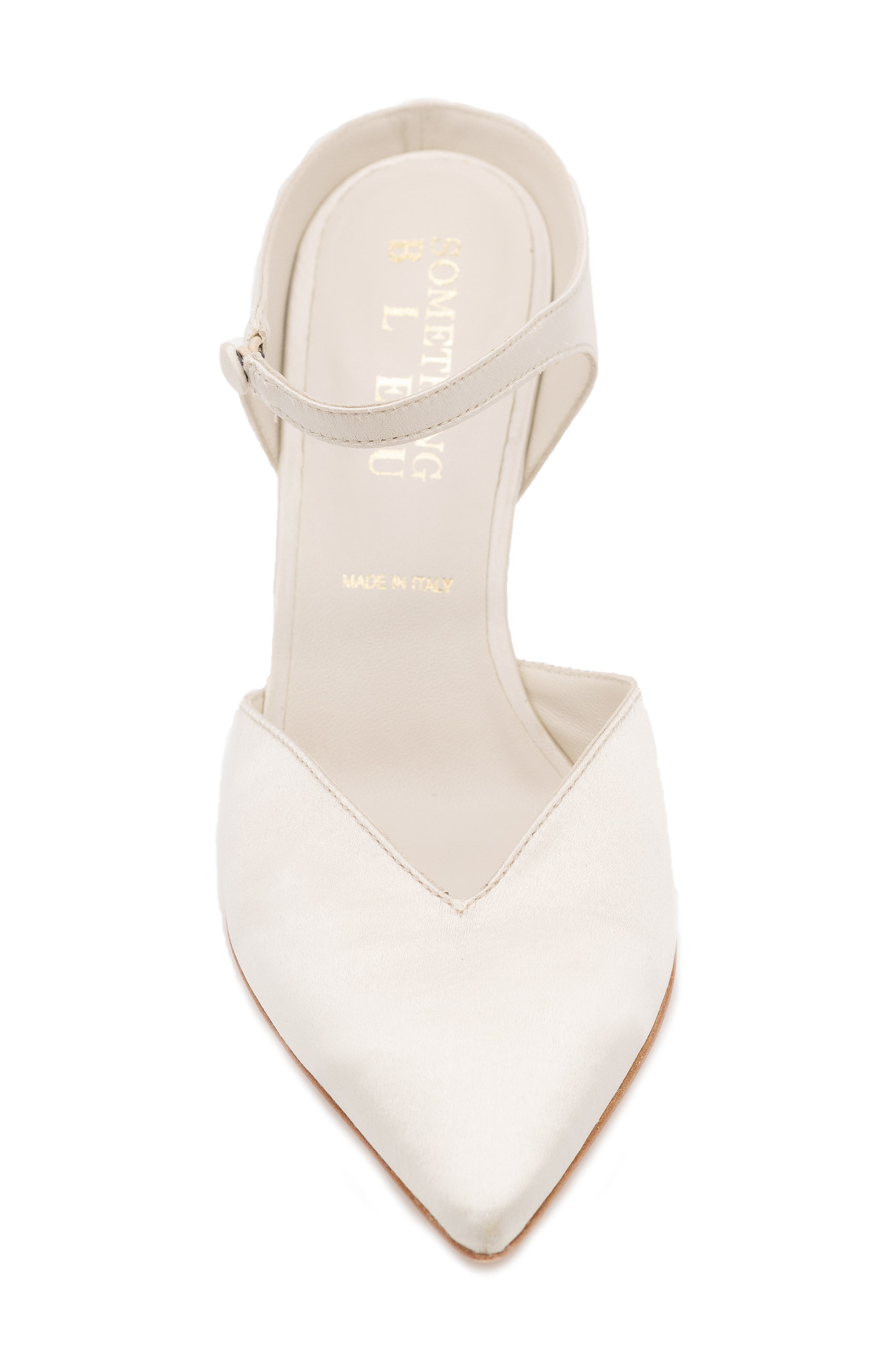 Shyla Pointed Toe Mule, Alternate, color, MOONBEAM SATIN