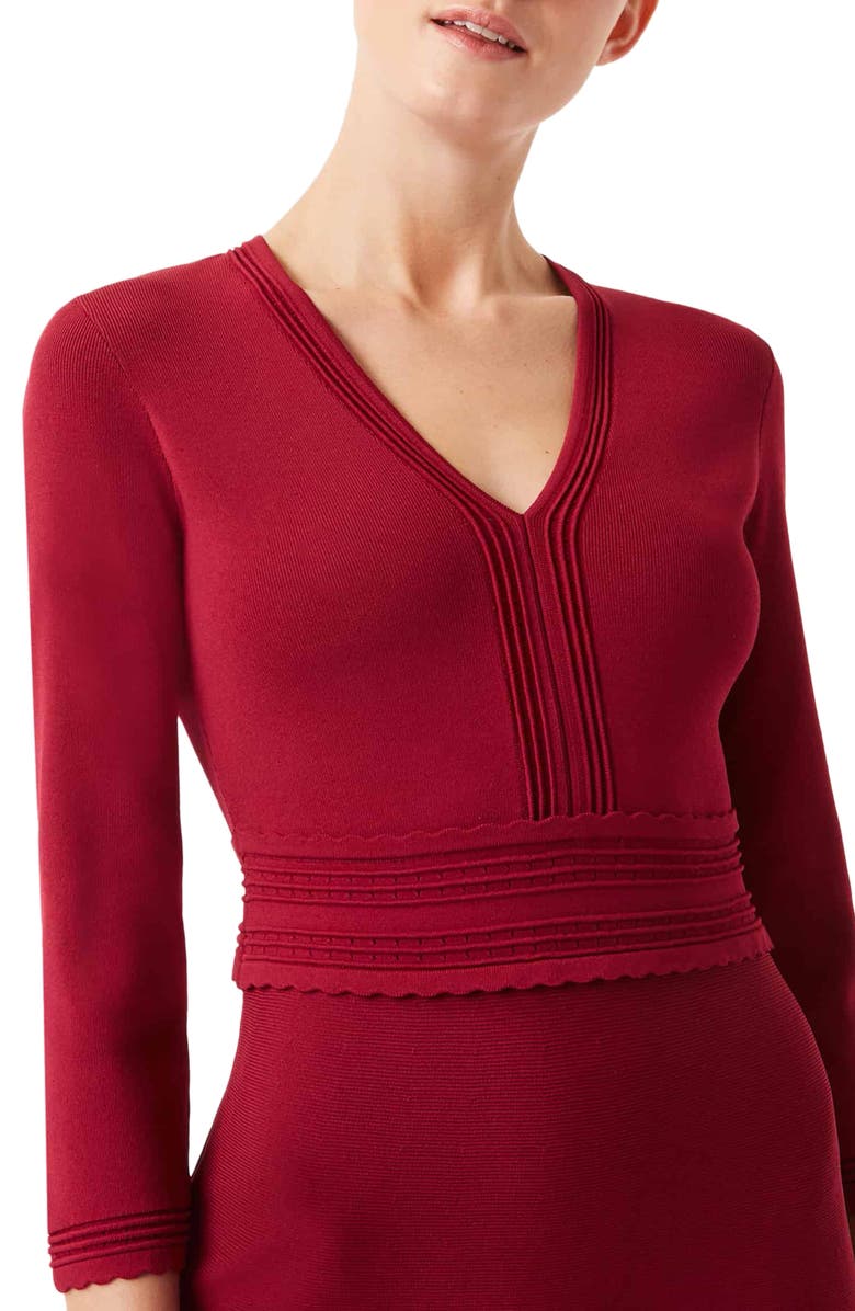 Hobbs Adalee V-Neck Sweater Dress, Alternate, color, 
