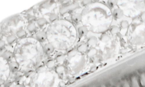 Nordstrom Rack Set Of 5 Cz Stackable Rings In Clear- Silver