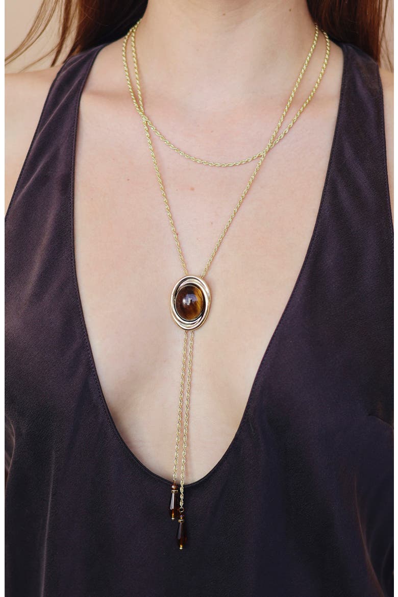 Heirloom Layered Y-Necklace, Alternate, color, GOLD