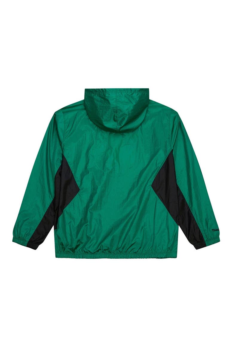 Men's Mitchell & Ness Kelly Green Boston Celtics Playmaker Full-Zip Hooded Windbreaker Jacket, Alternate, color, Kelly Green