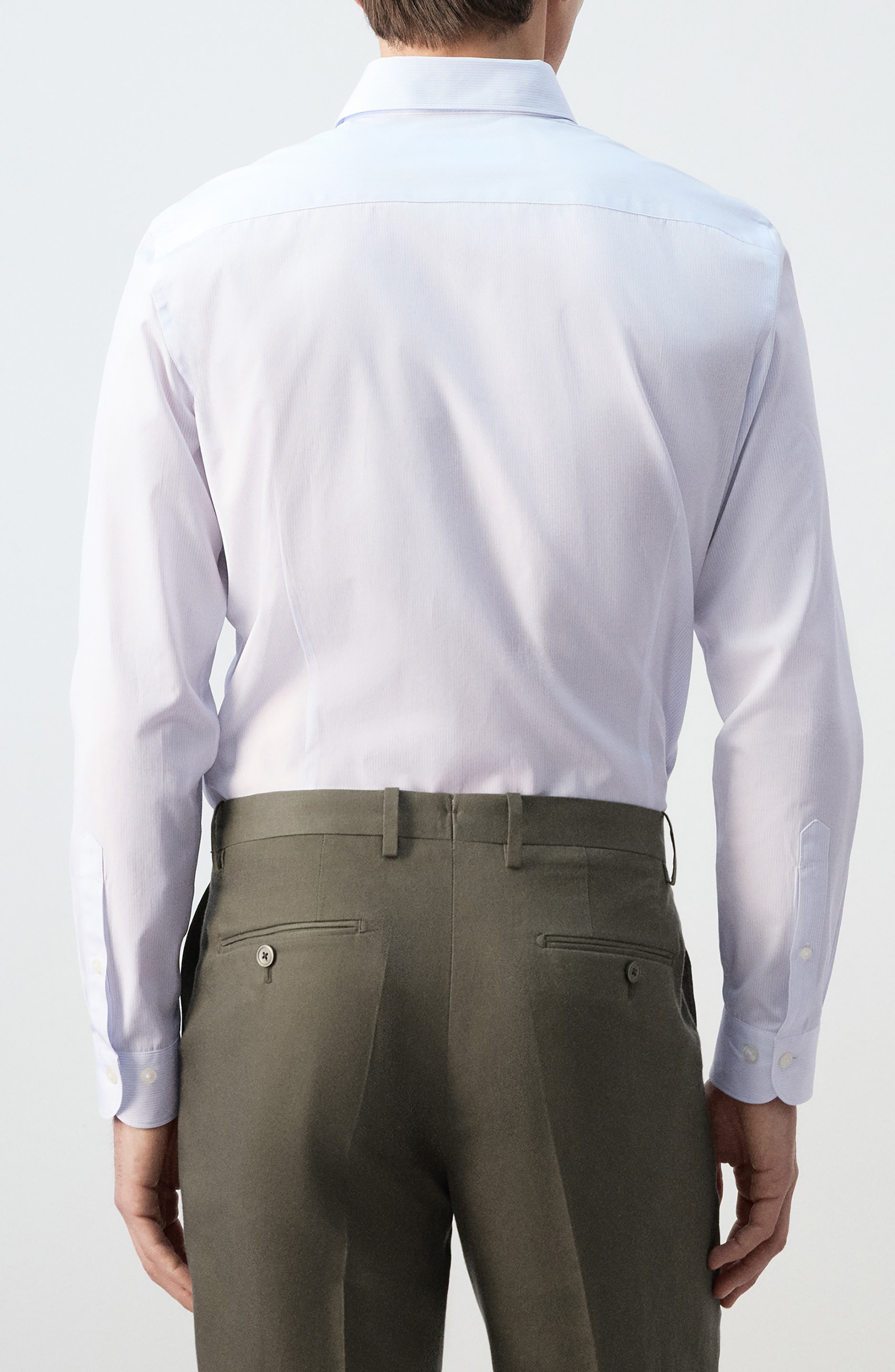 Slim Fit Stripe Cotton Button-Up Shirt - image 2