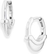 Wyld Box Luna Extra Small Sterling Silver Huggie Hoop Earrings