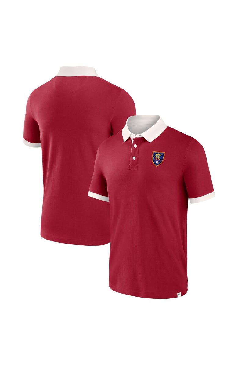 FANATICS Men's Fanatics Branded Red Real Salt Lake Second Period Polo Shirt, Main, color, 