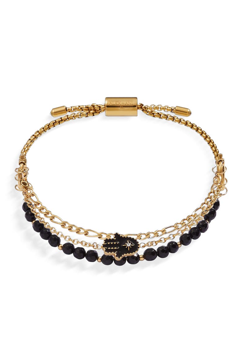 Hamsa Stranded Bracelet Set, Main, color, Gold