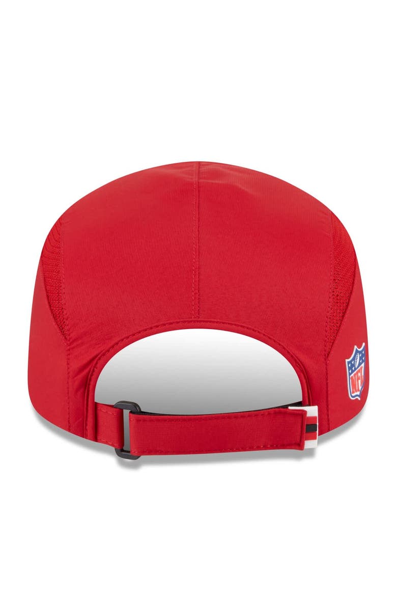 Men's New Era Scarlet San Francisco 49ers 2025 Sideline  Runner Adjustable Hat, Alternate, color, Scarlet