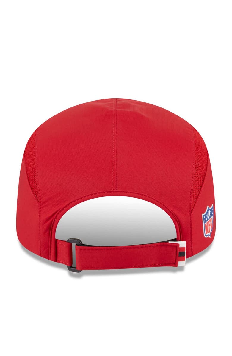 New Era Men's New Era Scarlet San Francisco 49ers 2025 Sideline Runner Adjustable Hat, Alternate, color, Scarlet