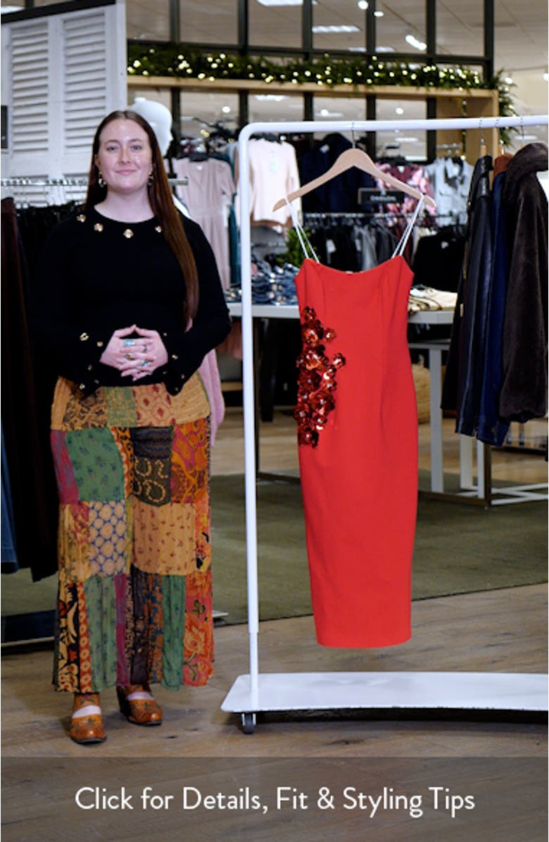 Yasmine Strapless Embellished Ponté Gown, sales video thumbnail