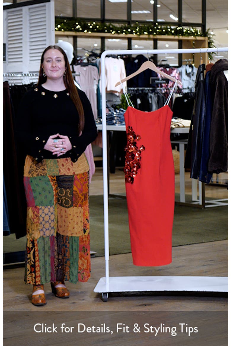 Yasmine Strapless Embellished Ponté Gown video