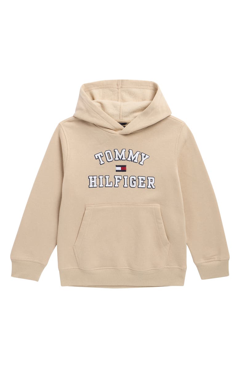 Tommy Hilfiger Kids' The Varsity Graphic Hoodie, Main, color, Hummus