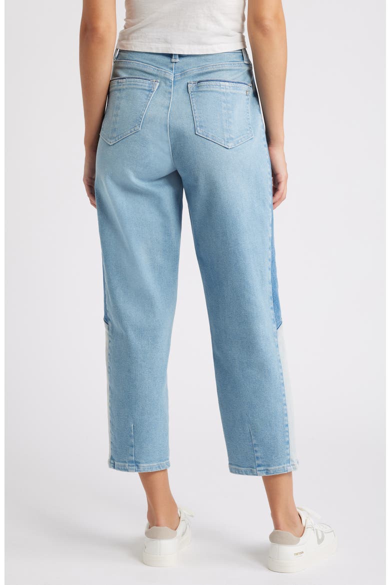 'Ab'Solution Skyrise High Waist Ankle Straight Leg Jeans, Alternate, color, LIGHT BLUE/BLUE